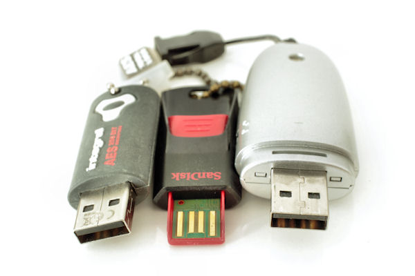 example of USB sticks for backing up data