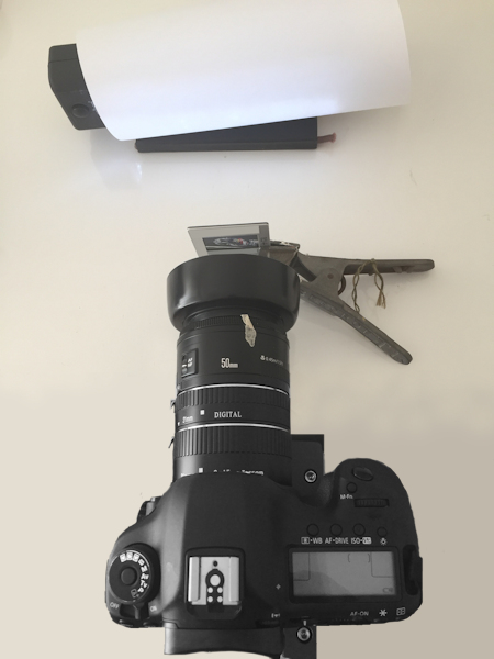 setup for the transparency and negative copy