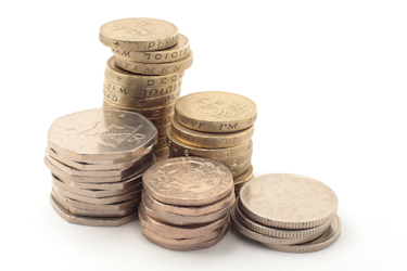 photograph of coins