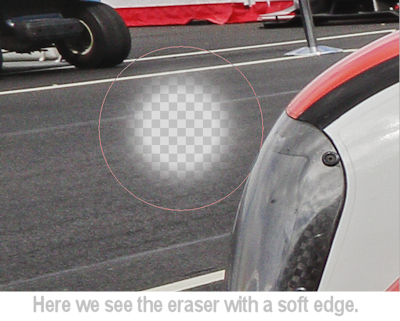 example of a softer erase edge