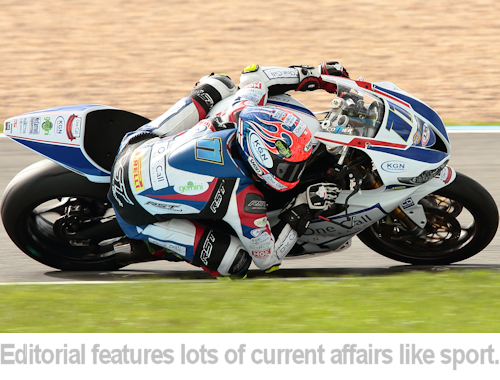 an example of an editorial sports image