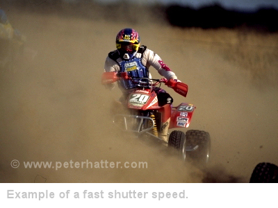fast shutter speed example