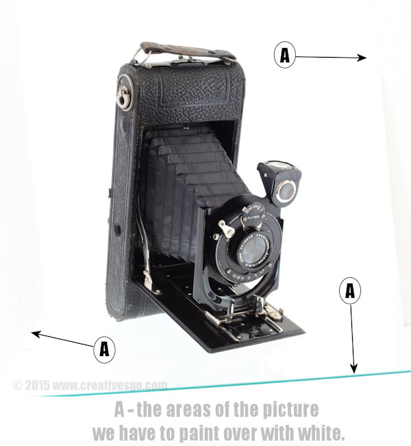 image prior to final white coverage.