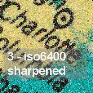 example of picture with noise sharpening artifacts