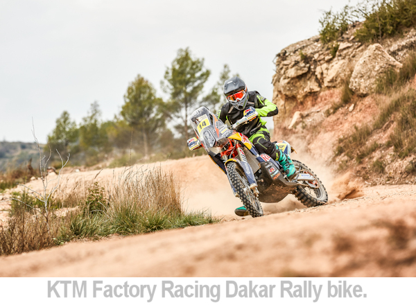 KTM Factory bike in the Dakar rally