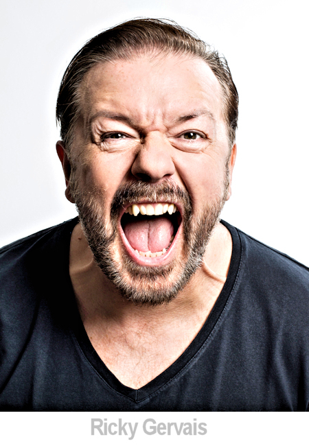 ricky gervais portrait
