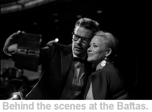 behind the scenes at the baftas