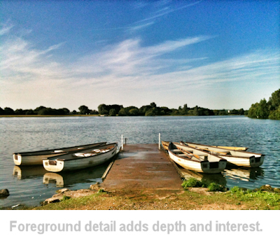 example of a foreground detail with a smartphone