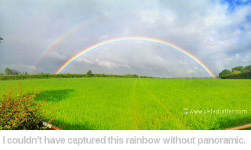 example of a smartphone's panoramic capability.
