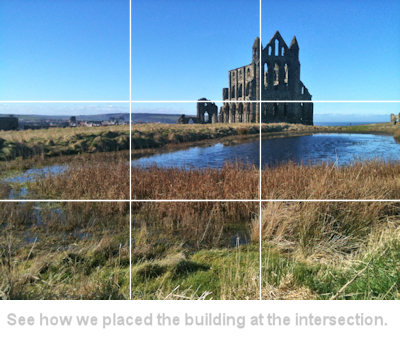 example of rule of thirds